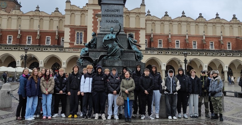 Wycieczka logistyków z Technikum im. J. Piłsudskiego w Brzesku do Centrum Logistycznego w Kokotowie