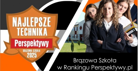 Brązowa tarcza w Rankingu Perspektyw 2025 dla Technikum im. J. Piłsudskiego w Brzesku